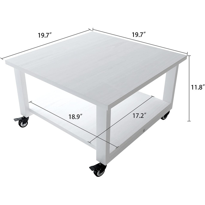 Підставка для принтера Natwind, 50x50x32 см, 2 яруси, з полицею для паперу, на колесах, для дому та офісу