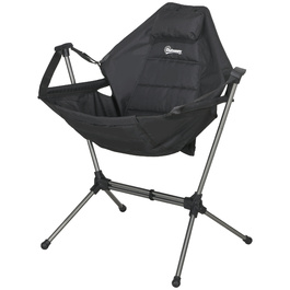 Складне садове крісло Outsunny Hammock Camping Chair до 120 кг, чорний від Oxford для саду та кемпінгу