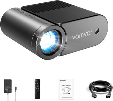 Портативний проєктор Vamvo WiFi 1080P для телефону/планшета/ноутбука/TV Stick