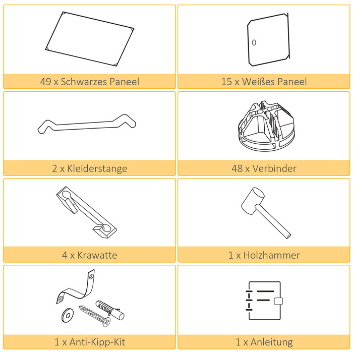 HOMCOM Система полиць DIY з кубиками: 2 великі та 9 маленьких кубиків. Полиця з кубиків DIY, полиця для взуття, полиця для зберігання книг, іграшок. Чорний колір. 111 x 47 x 183 см | Aosom