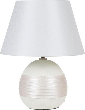 Стійка лампа Beliani Sado, кераміка, кремово-біла, 37 см