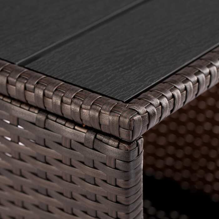 Столик з поліротанга Vedis Brown 45x45x40см