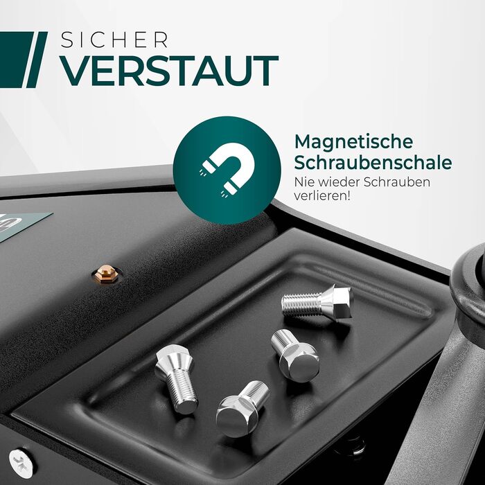 Гідравлічний домкрат CargoVA 3T з низьким профілем (75-505мм) + килимок + 2 гумові накладки | Для SUV та авто з низькою посадкою | Професійний набір для заміни коліс (TÜV)