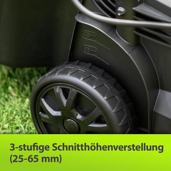 Електричний газонокосарка Murray LE320E 2-в-1: 1200W, ширина 32 см, об'єм травоспікача 27 л, для малих газонів, з ергономічною ручкою та захистом від перевантаження