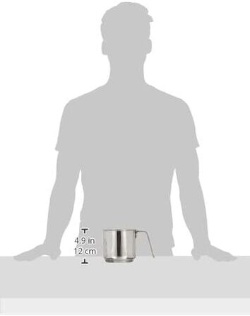 Каструля Lagostina Every для підігріву молока, нержавіюча сталь, діаметр 12 см, об'єм 1,4 л, для однієї порції