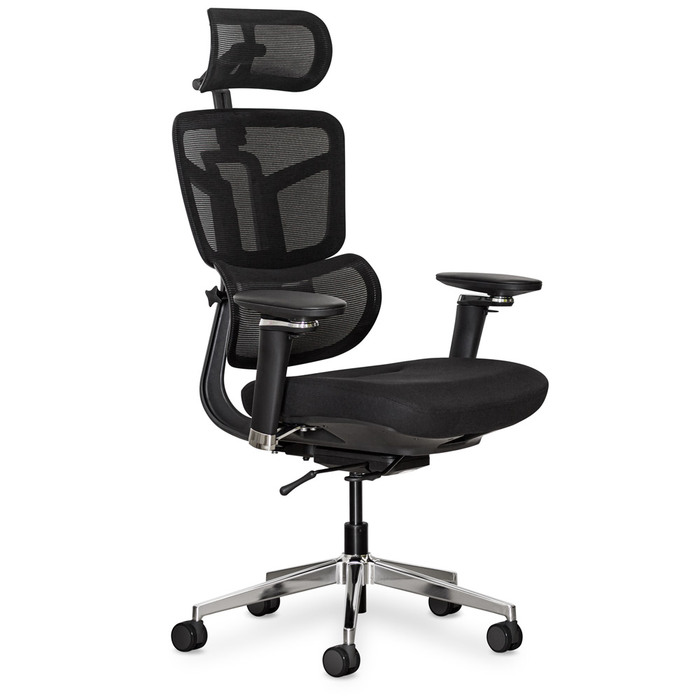 Крісло Mealux S4 Air Fabric Black (арт. HF-S4 F/B)