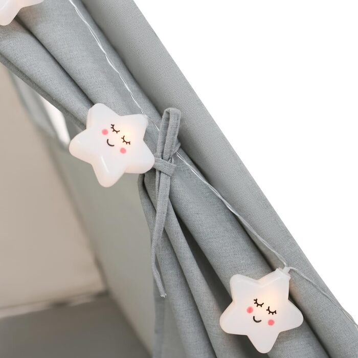 Дитяче намет Kinder Tipi Julia сірий/блакитний 120x120x160 см