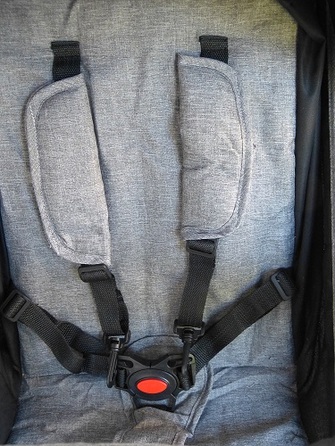 Дитячий прогулянковий візок-толкач Baby-Coo, чорно-сірий