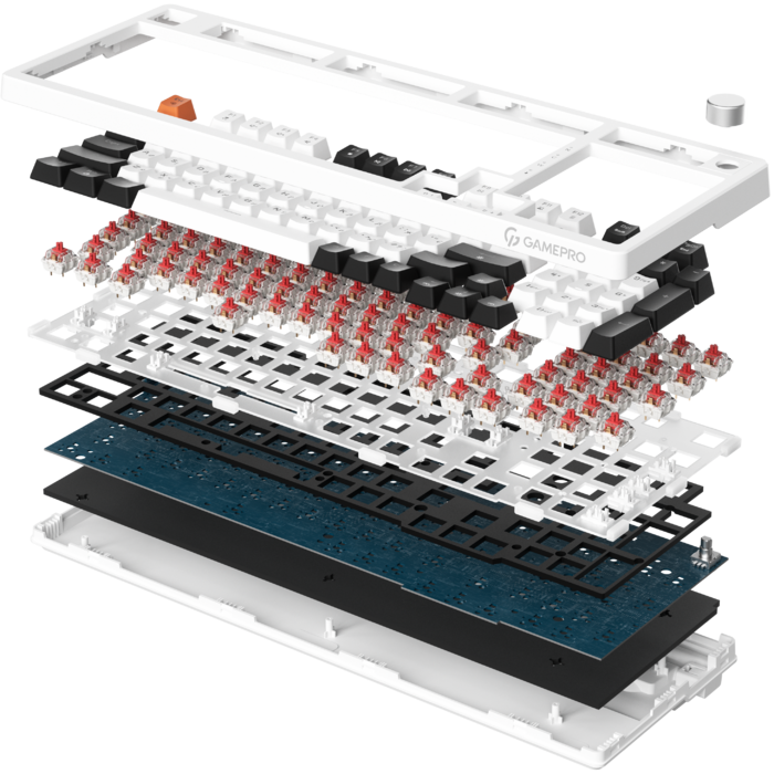 Дротова механічна клавіатура GamePro MK170B (Red) з Hot-Swap RGB Black