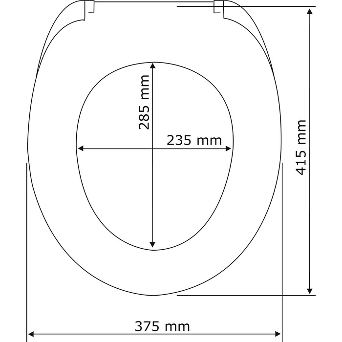 Сидіння для унітазу WENKO сидіння для унітазу з автоматичним опусканням, гігієнічним кріпленням з фіксуючим затискачем, Кришка унітазу з антибактеріального термореактивного пластику (Бора-Бора)