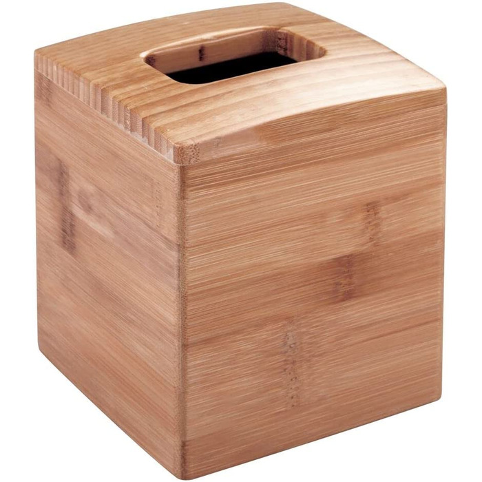 Коробка для косметичних серветок mdesign квадратна-практична коробка для гігієнічних серветок у ванній-Коробка для серветок сучасного і елегантного дизайну-Колір - набір з 2 шт. (натурально-білий)