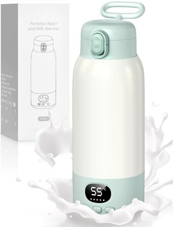 Підігрівач для пляшечок Baby, мобільний, портативний, з акумулятором 10400mAh, контроль температури, для подорожей та нічного годування