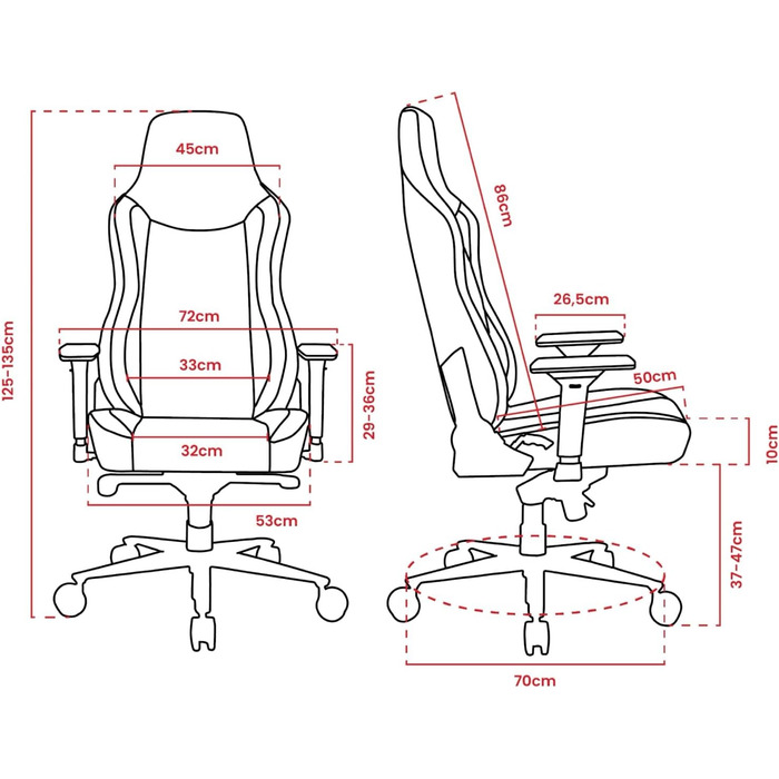 Ігровий та офісний крісло Arozzi Torretta Premium з SoftFabric™, 3D підлокітники, висока спинка, регульована решітка, 2 подушки (Коричневий)