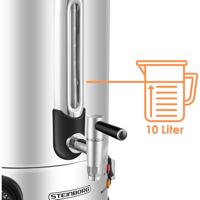 Нагрівач води 10 літрів: чайник, диспенсер для гарячих напоїв, термопот, бойлер для води 30-110°C