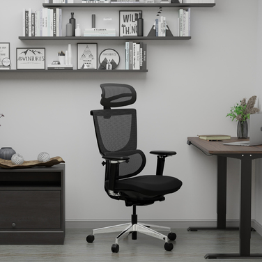 Крісло Mealux S8 Air Fabric Black (арт. HF-S8P F/B)