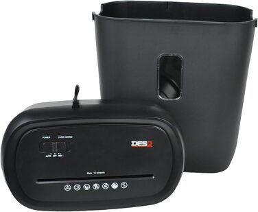 Шредер Desq 20050 для документів | 11 листів, 4 x 35 мм, об'єм кошика 21 л