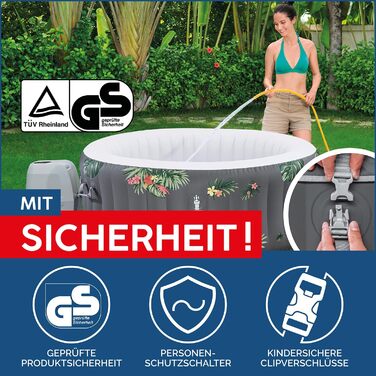 Надувний спа-басейн з гідромасажем Bestway Lay-Z-Spa Miami AirJet Whirlpool, для 2-4 осіб, 180 x 66 см