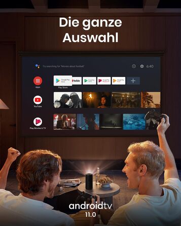 NEBULA Capsule 3 Laser GTV: Міні-проектор з лазером, 1080p, 300 ANSI Lumen, Wi-Fi, Dolby Digital, Автофокус, 120 дюймів, 2.5 години роботи від акумулятора