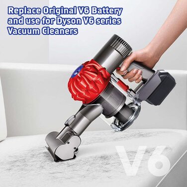 Адаптер BTRUI для Dyson V7/V8 з батареєю Makita 18V для пилососа Animal Fluffy Motorhead (MT18V7/V8)