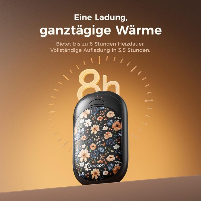Електричні грілки для рук Ocoopa 2 шт. з магнітом, 5000mAh, 3 режими нагріву, компактні, для рукавичок, зими, подарунок