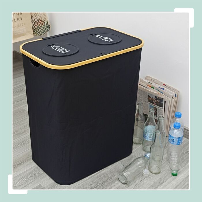 Контейнер для збору пляшок Relaxdays з двома відділеннями