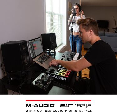 M-Audio Air 192|6: USB аудіоінтерфейс для запису в студійній якості (2 XLR/Line входи + софт)
