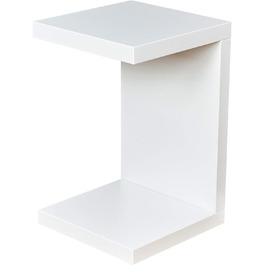 Журнальний стіл Coco білий 32x32 см Висота 50 см Без збірки Щільно склеєний дерев'яний журнальний столик Диванний стіл