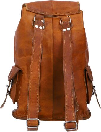 Шкіряний рюкзак Gusti Leather ''Bobbie 15 Сумка через плече Unisex M5B, середній коричневий, 13 дюймів