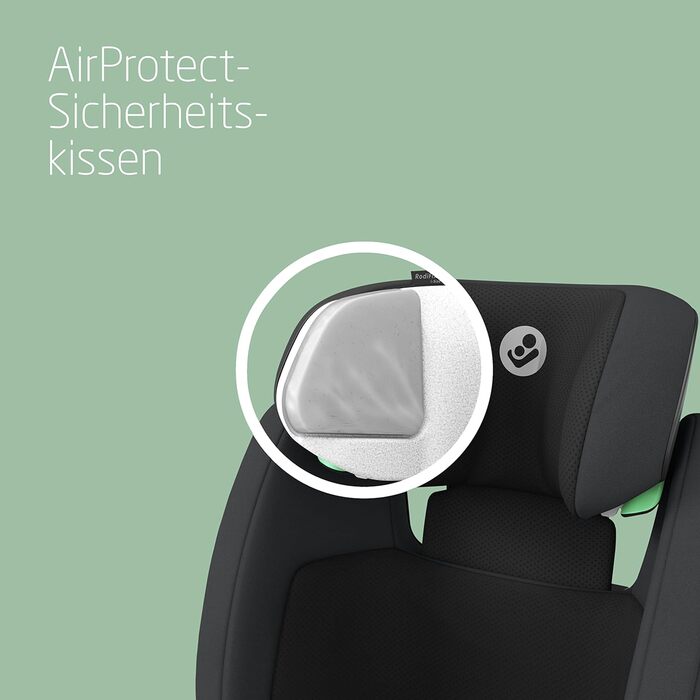 Дитяче автокрісло Maxi-Cosi RodiFix AirProtect, 15-36 кг, 3,5-12 років, відкидне дитяче крісло ISOFIX, регульований підголівник/спинка, додатковий бічний захист, швидке кріплення, (i-Size, Grey)