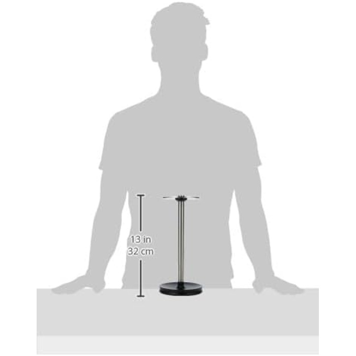 Тримач для паперових рушників WMF Depot вертикальний, 32 см, нержавіюча сталь Cromargan, з силіконовими ніжками, підходить для посудомийки