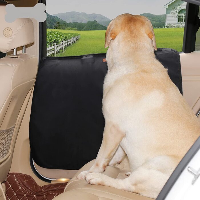 Захисна плівка для автомобільних дверей Tineer для домашніх тварин, килимок для захисту від подряпин, нековзна накладка для автомобільних аксесуарів для собак, які подорожують на вулиці (чорний)
