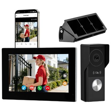 Відеодомофон WiFi з камерою та монітором 7