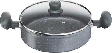 Набір посуду Lagostina Antea 8 предметів: каструлі та сковорідки, алюміній, сірий