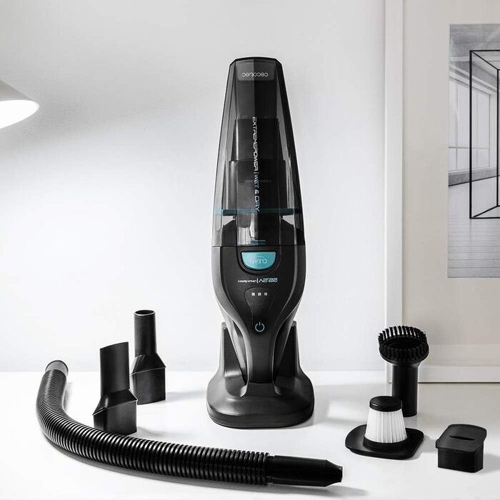 Ручний бездротовий пилосос Cecotec Conga Immortal ExtremeSuction 22.2V: потужний, для твердих та рідких забруднень, з циклонною технологією, аксесуари для дому та авто, 25 хвилин роботи