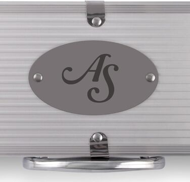 Набір гриля 3 в 1 з нержавіючої сталі: гриль-інструменти з гравіюванням (ініціали)