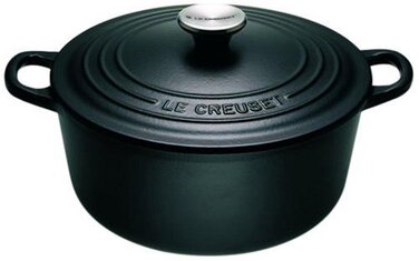 Сотейник / жаровня 22 см, чорний Le Creuset