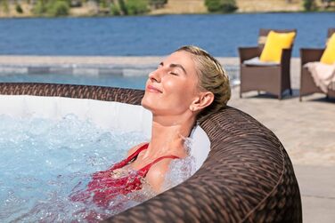 Надувний гідромасажний басейн-джакузі Bestway Bali AirJet XXL з Wi-Fi керуванням, овальний, 270 x 180 x 71 см