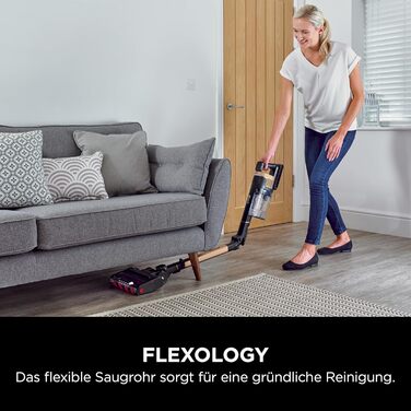 Пилосос акумуляторний Shark Stratos IZ400EUTBK безмішковий, для шерсті тварин, алергіків, килимів та твердих підлог, з автонабором та гнучкою трубою, сіро-рожевозолотий