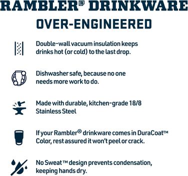 YETI Rambler – термокружка з кришкою MagSlider, 296 мл, колір Папайя