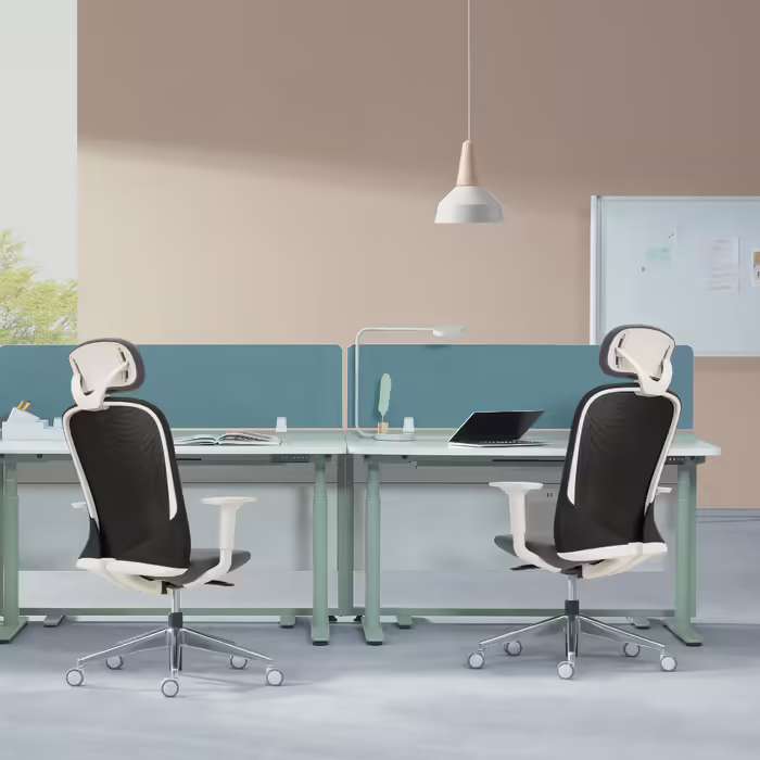 Крісло офісне / поворотне крісло AVEZA PRO сітка / тканина чорна hjh OFFICE