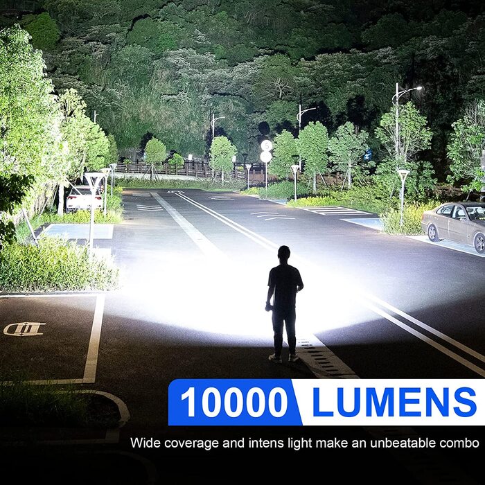 Світлодіодний ліхтарик BUCASA 10000 люмен, 5 режимів