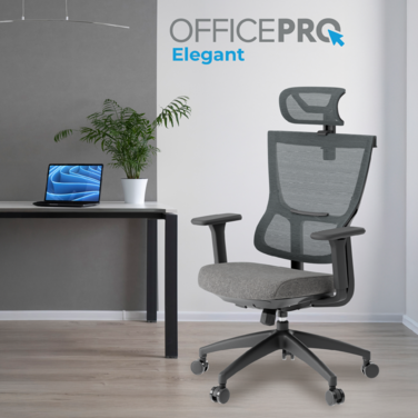 Крісло офісне OfficePro Elegant OC600-B-DG-DG