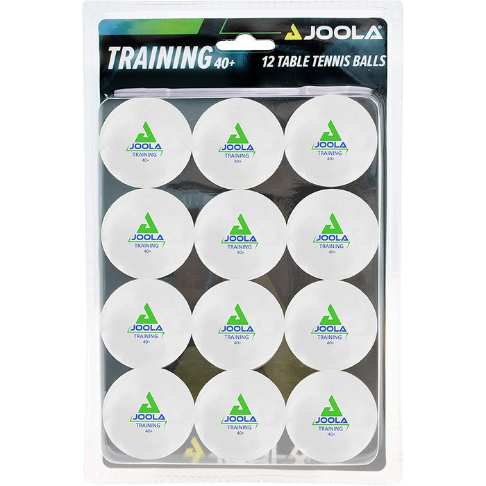 Набір для настільного тенісу JOOLA Duo PRO 2 ракетки для настільного тенісу 3 м'ячі для настільного тенісу чохол для настільного тенісу, Червоний/Чорний, 6 предметів і 44205 м'ячів для настільного тенісу, тренувальні 40 мм, білі, Блістерна упаковка з 12 п