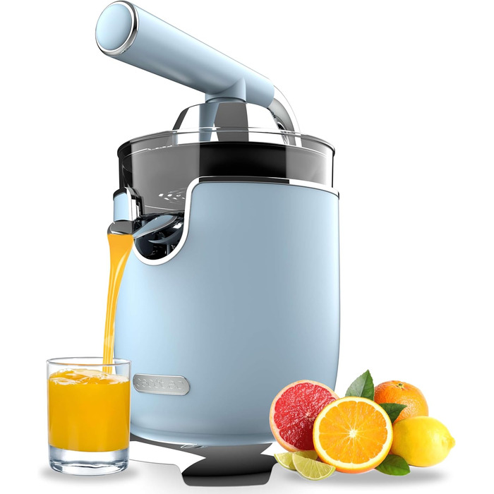 Електрична цитрусова преса Cecotec Xqueeze RetroJuice 1000 Green - 1000W, нержавіючий фільтр, 2 конуси різного розміру