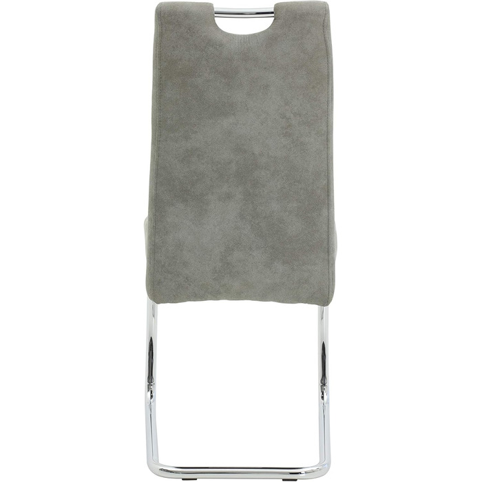 Крісло-гойдалка Hela Tische Flora, кухонне, сіре, з металевим каркасом, 42x57x98 см
