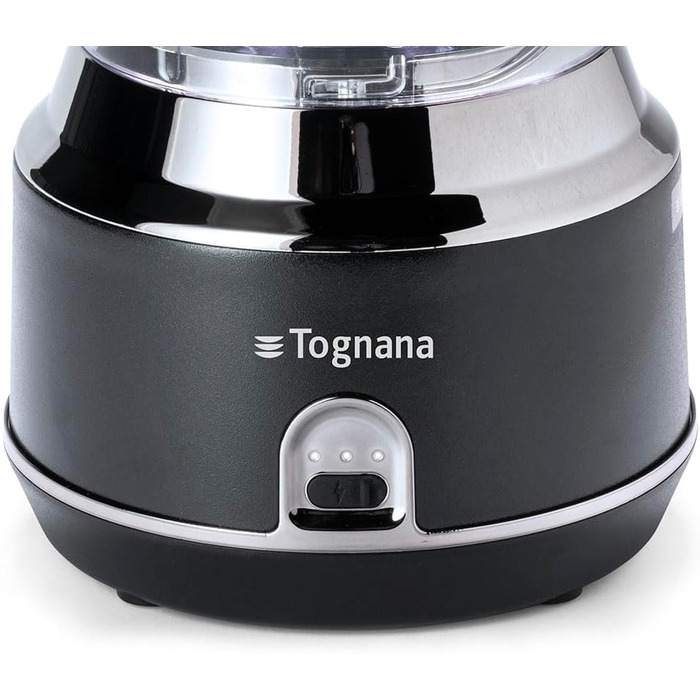 Акумуляторний кухонний комбайн Tognana Avantspace, акумуляторний, сталевий, чорний