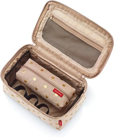 Набір Reisenthel Beautycase: косметичка та сумка-органайзер (Metallic Dots Coffee)