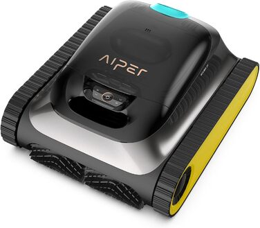 Робот-пилосос для басейну AIPER Scuba S1, очищення дна і стін, фільтр 3 мкм, акумулятор 180 хв, 15900 л/год, керування через додаток, для вбудованих басейнів, жовтий, оновлення 2025