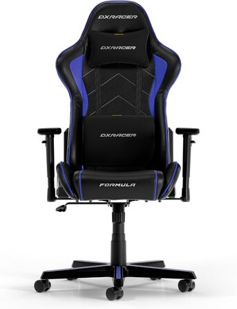 Оригінальне ігрове крісло DXRacer FORMULA L PVC Leather (Чорний/Індиго)