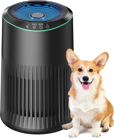 Повітряний фільтр для спальні, офісу, кімнати курця, для алергіків, білий, 1 шт., 3 режими